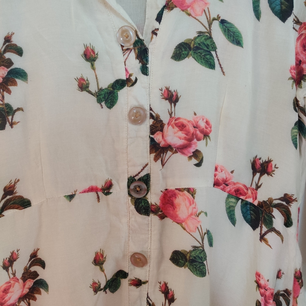 Floral maxi dress with asymmetrical hem Size 12 - Picture 10 of 13